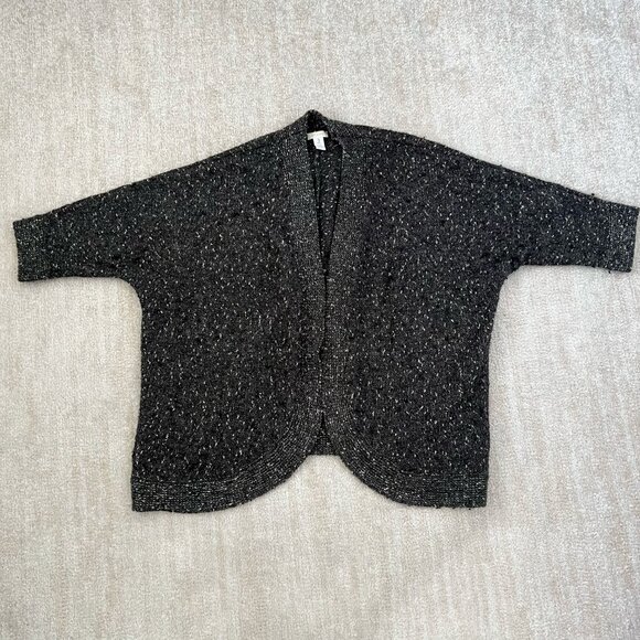 Chico's Open Front Short Sleeve Cardigan Sweater 3 - Picture 1 of 10